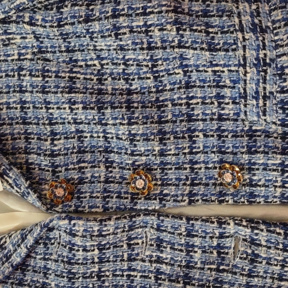 ZARA Blue Tweed Set - Picture 11 of 13